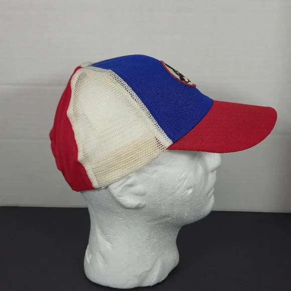 Vintage Mickey Mouse Disney Snapback Hat Cap Blue Red - Picture 2 of 7